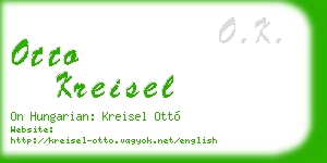 otto kreisel business card